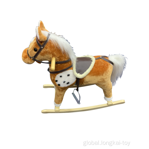 Rocking Toy For Child Rocking Light Brown Horse Supplier